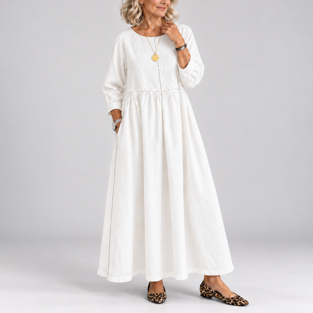Zephyrelle - Vintage Denim Maxi Dress