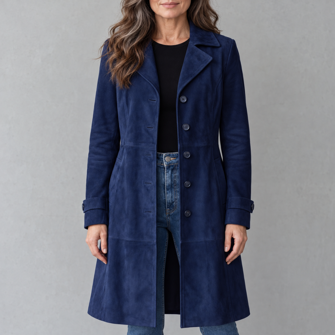 Disa | Vintage mocka finish – Long coat