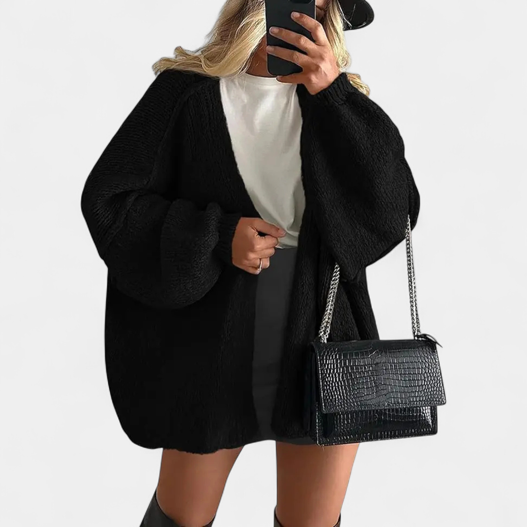 FRANNIE™ – Cozy Relaxed-Fit Knit Cardigan