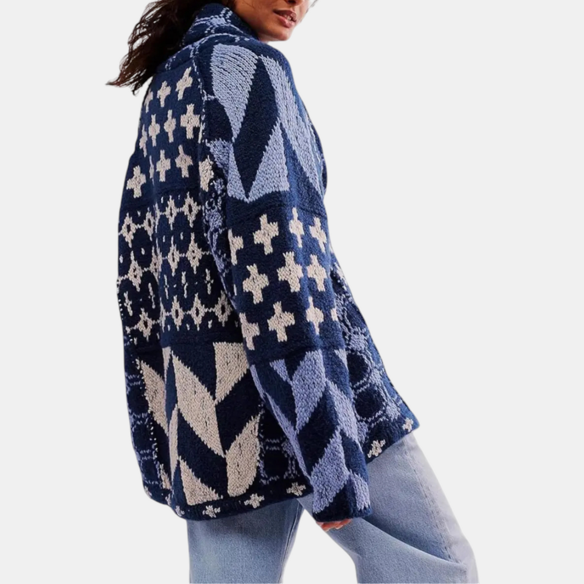 Women's Oversized Button Front Knit Cardigan Sweater