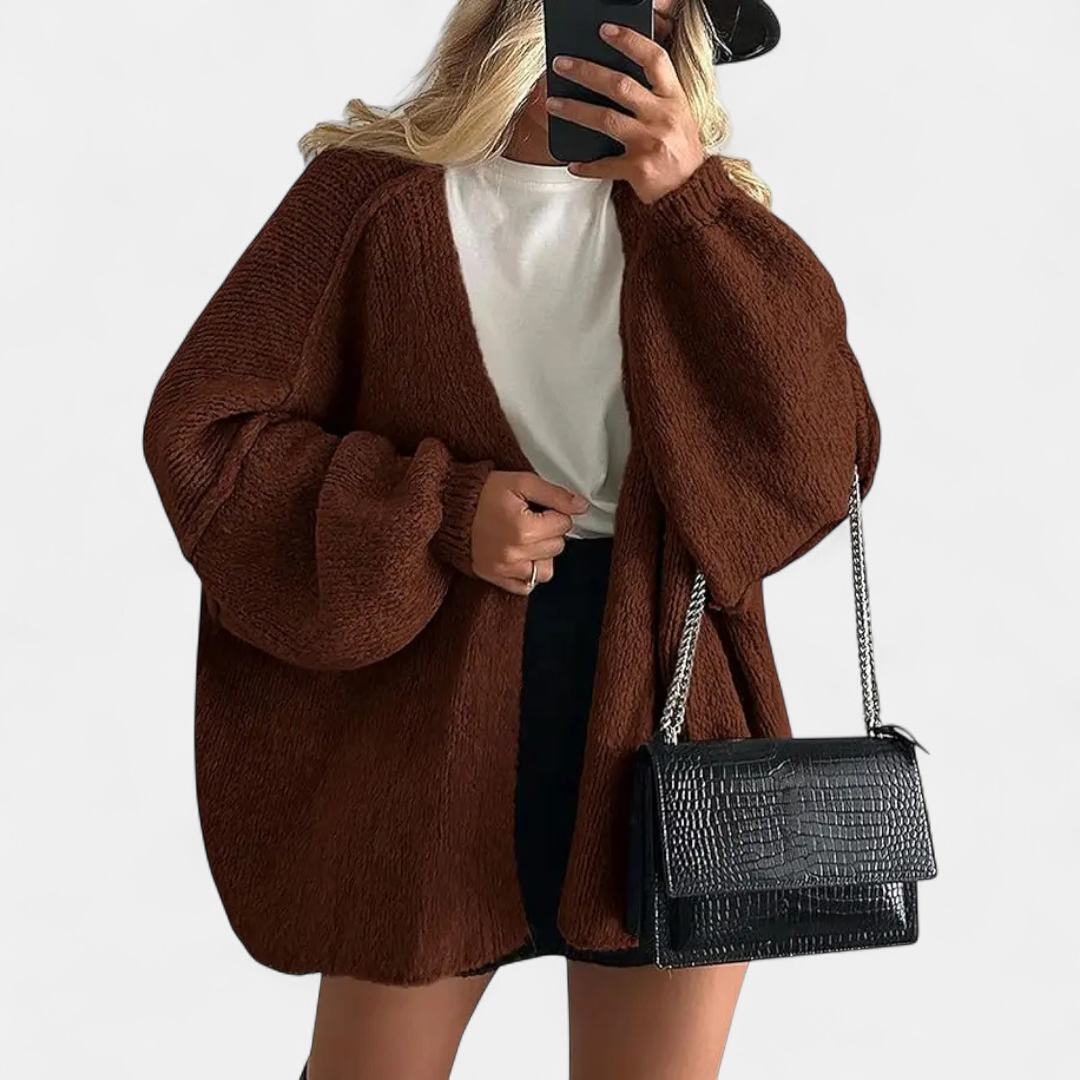FRANNIE™ – Cozy Relaxed-Fit Knit Cardigan