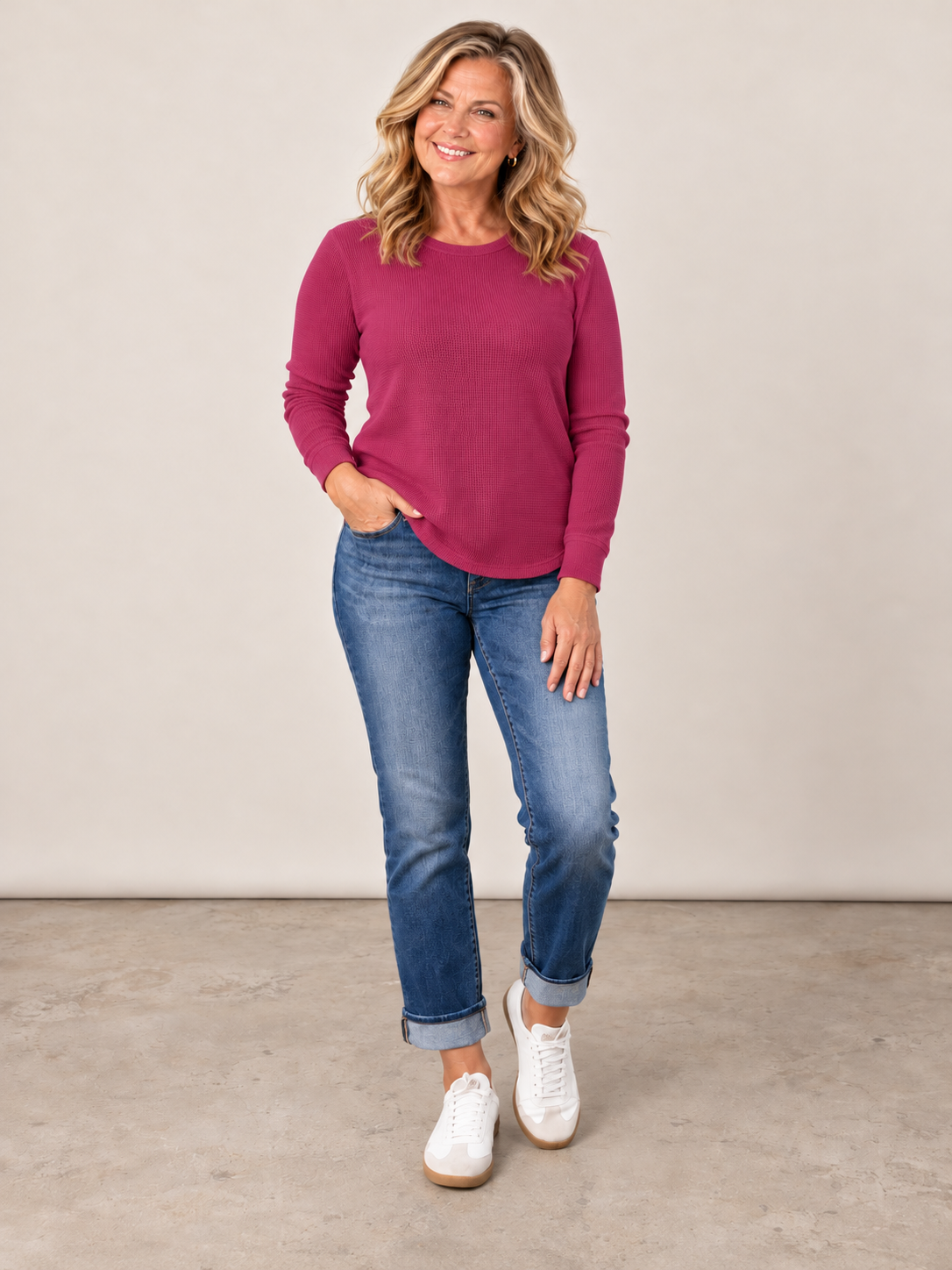 Margaret | Soft Textured Knit Top