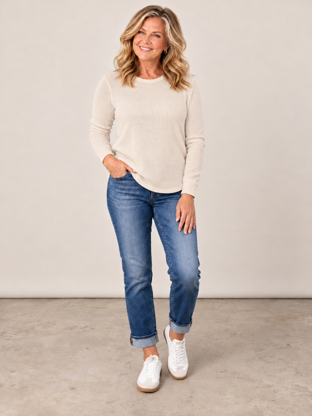 Margaret | Soft Textured Knit Top