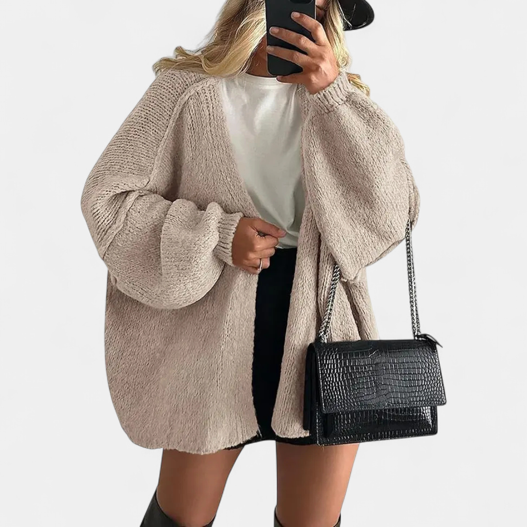 FRANNIE™ – Cozy Relaxed-Fit Knit Cardigan