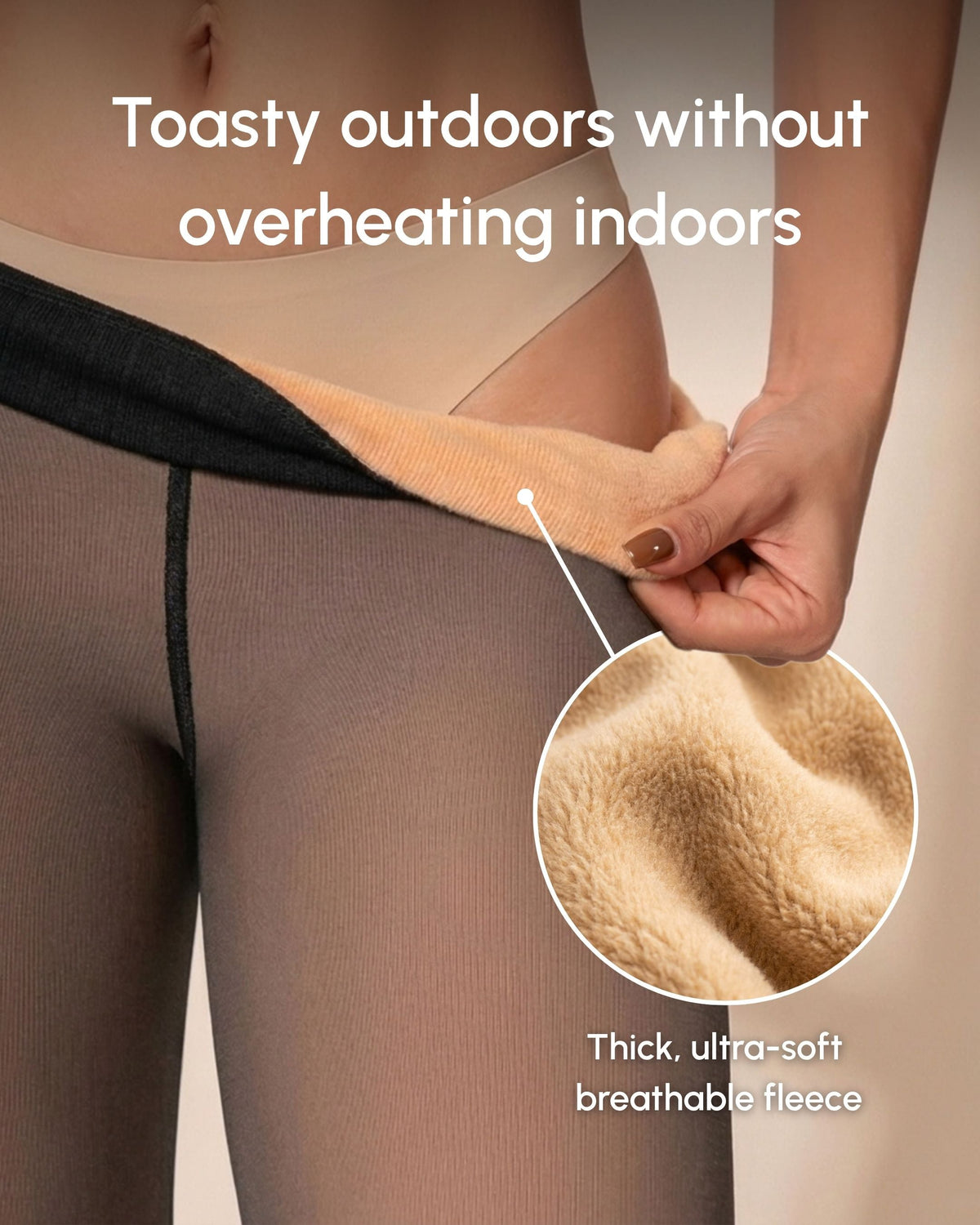 Clara | Sheer Fleece Tights