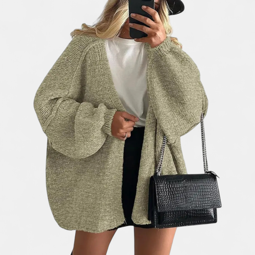 FRANNIE™ – Cozy Relaxed-Fit Knit Cardigan
