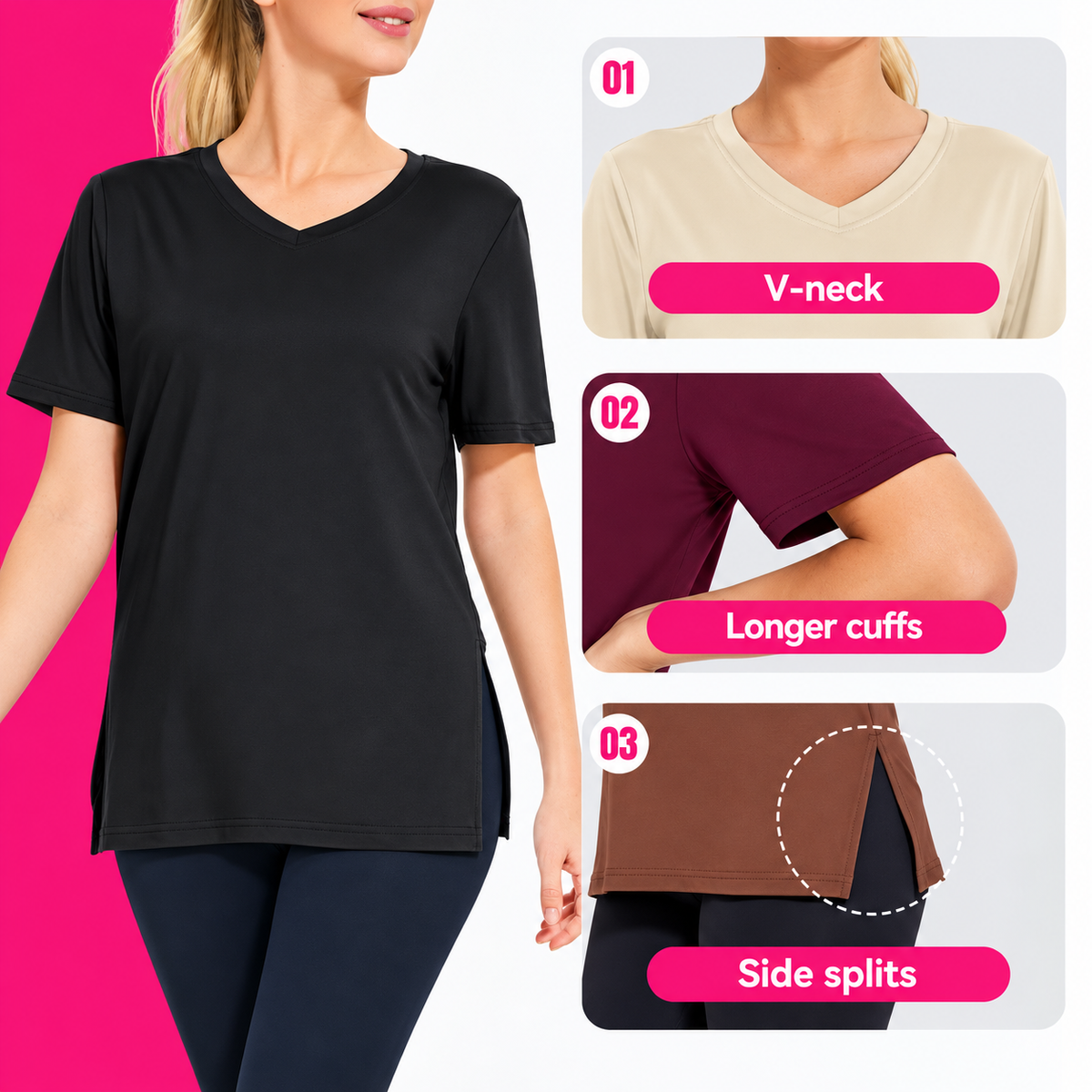 Selena | Casual Loose Fit Tee (Pack of 3)
