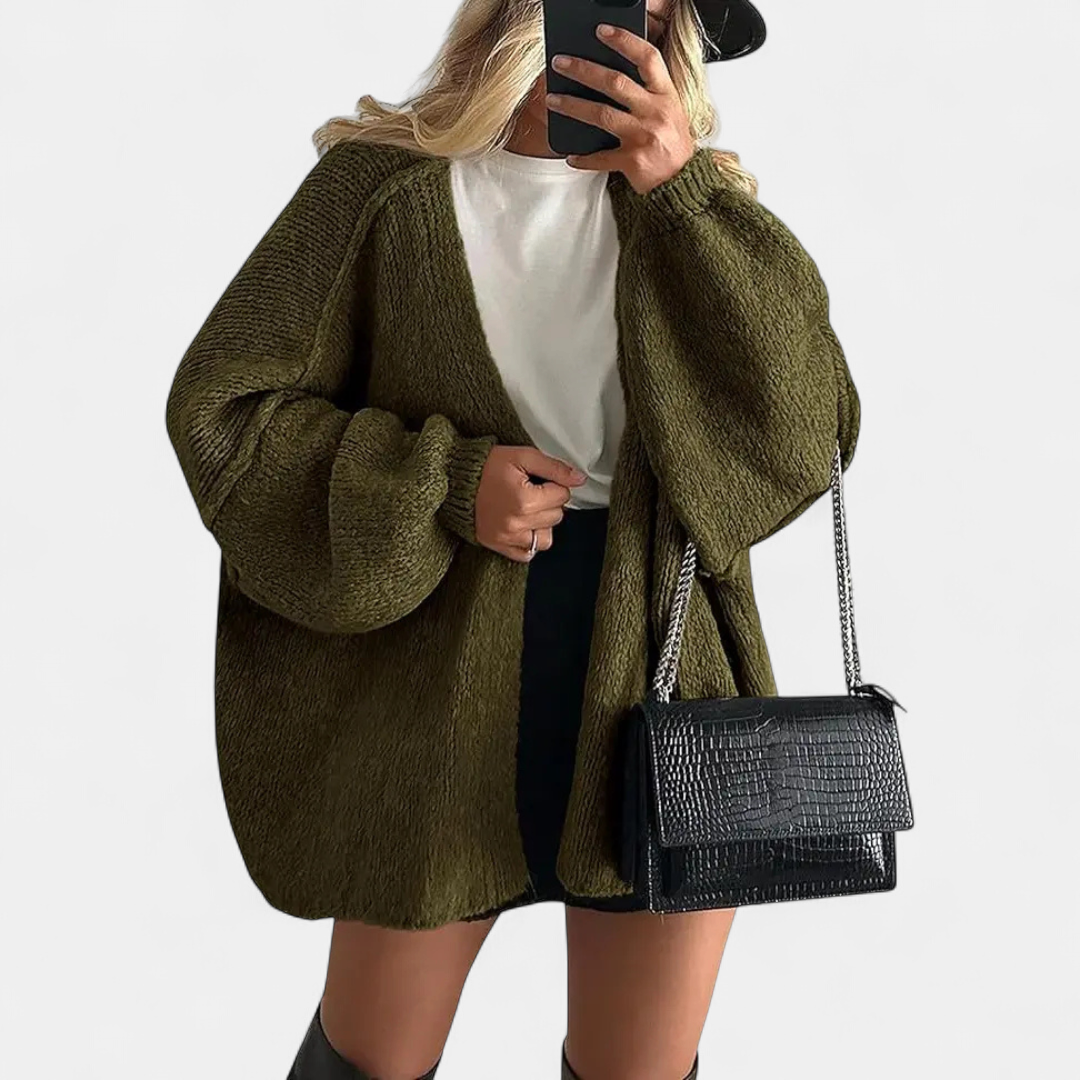FRANNIE™ – Cozy Relaxed-Fit Knit Cardigan