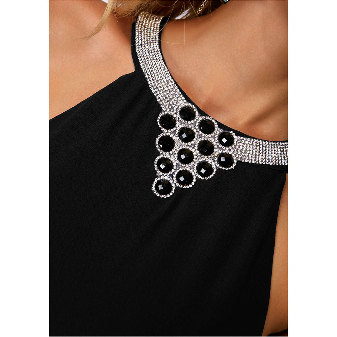 Celiene | Embellished Chiffon Dress
