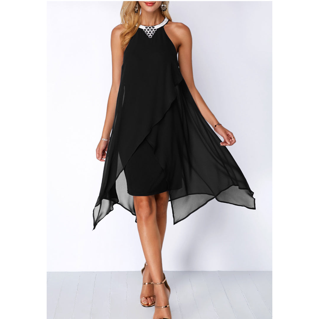 Celiene | Embellished Chiffon Dress