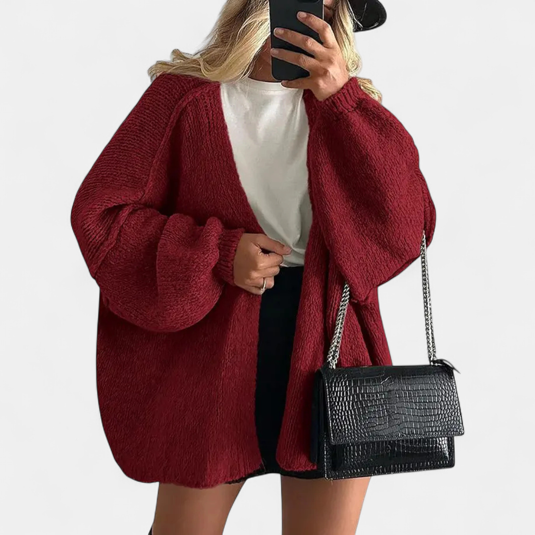 FRANNIE™ – Cozy Relaxed-Fit Knit Cardigan