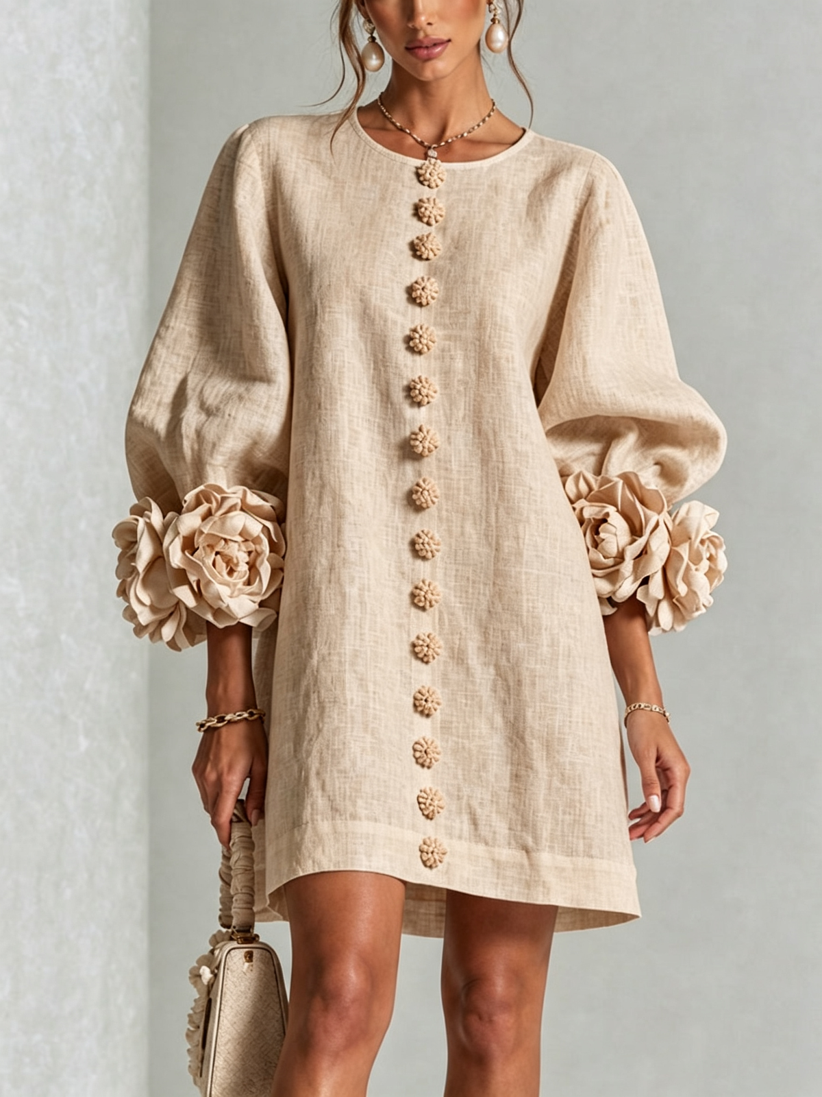 Rosalie | Floral Cuff Dress