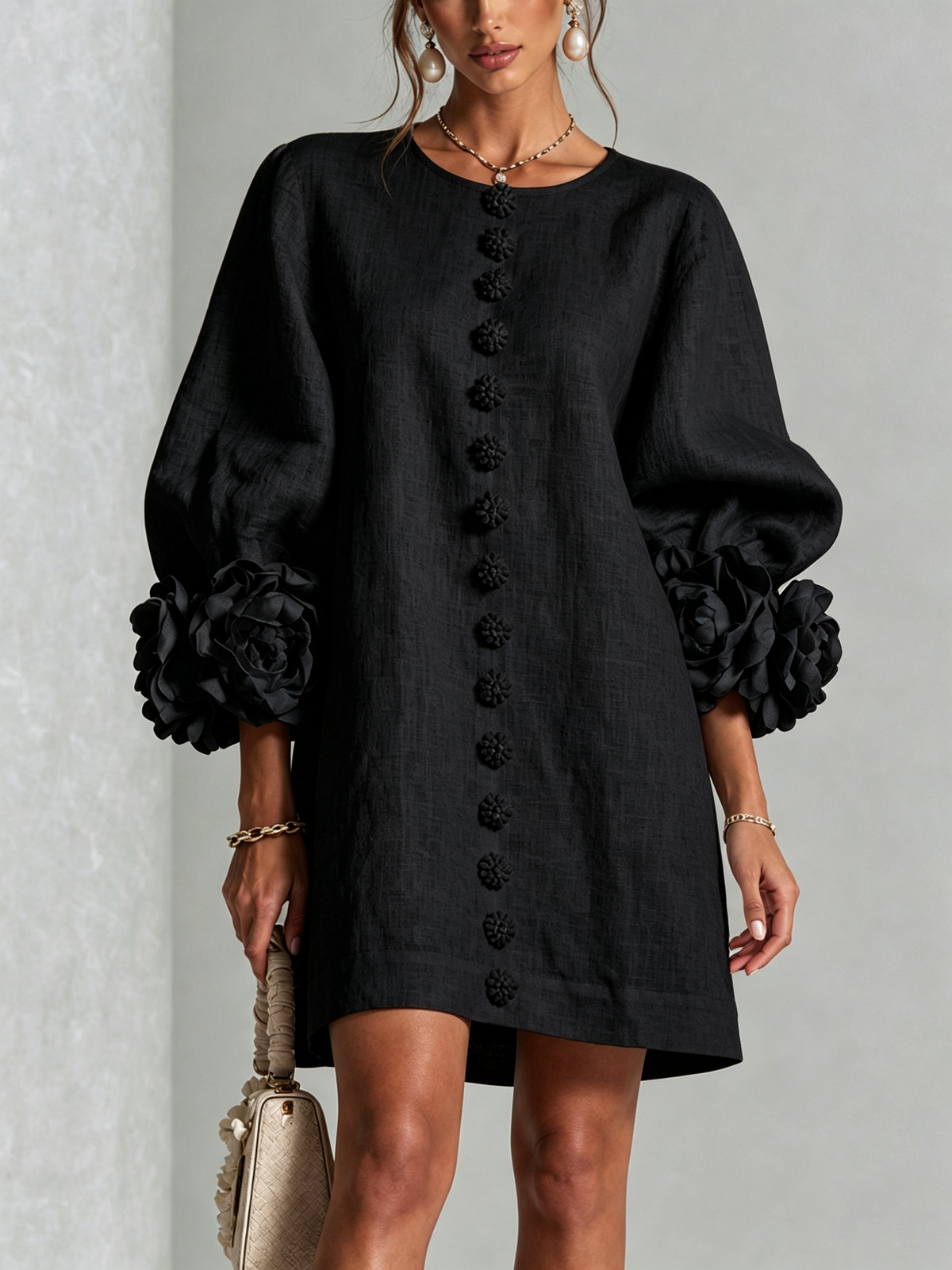 Rosalie | Floral Cuff Dress