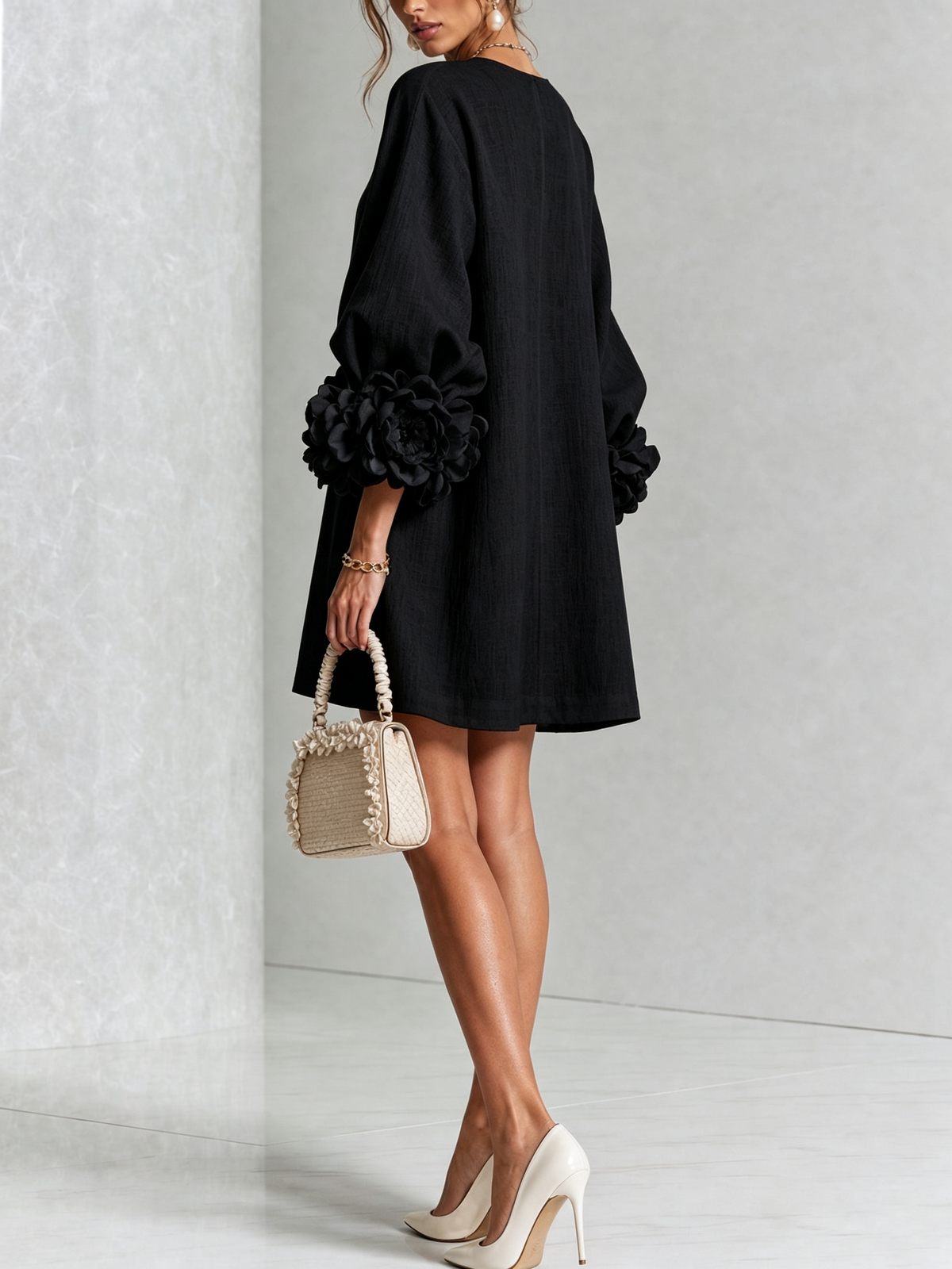 Rosalie | Floral Cuff Dress