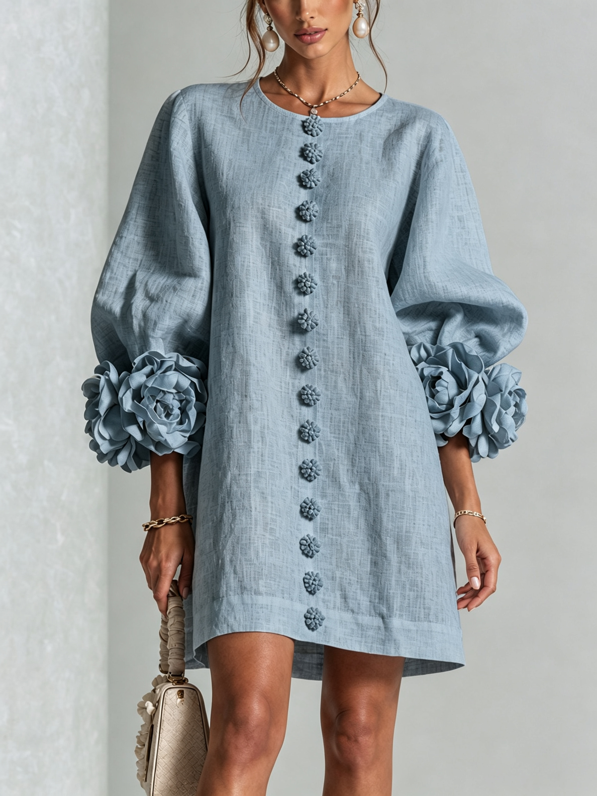Rosalie | Floral Cuff Dress
