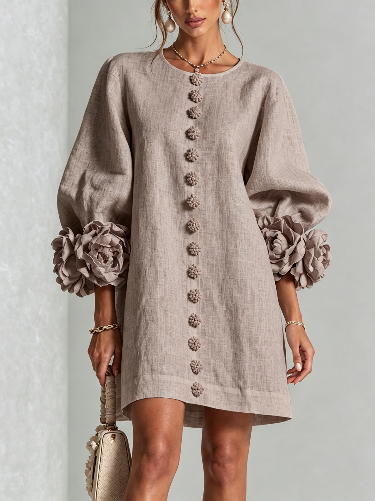 Rosalie | Floral Cuff Dress