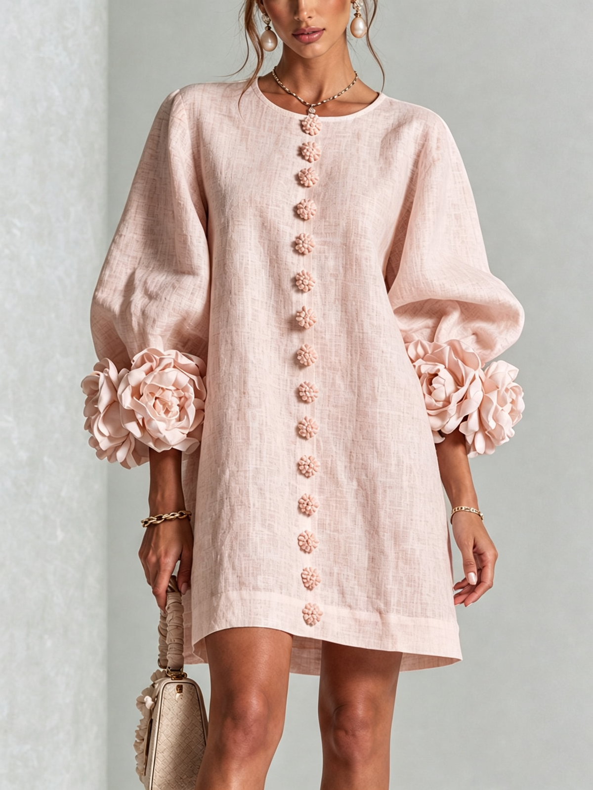 Rosalie | Floral Cuff Dress