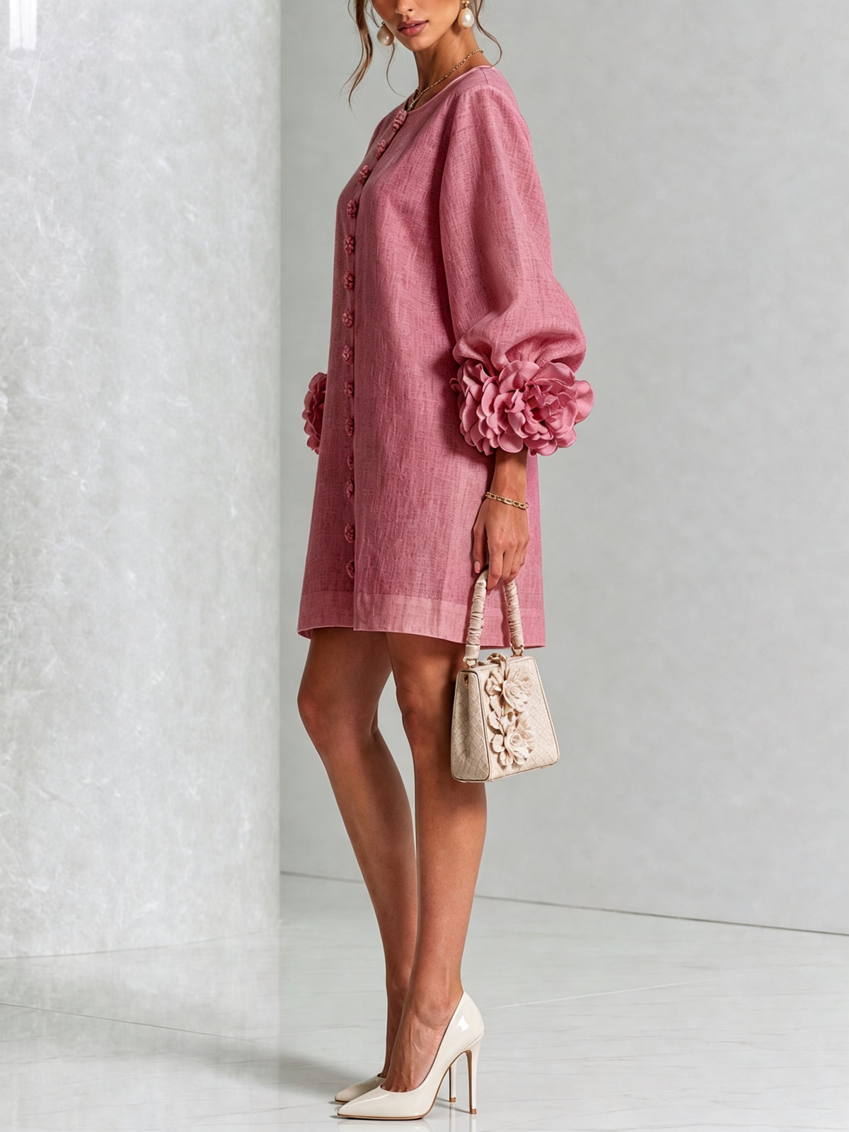 Rosalie | Floral Cuff Dress
