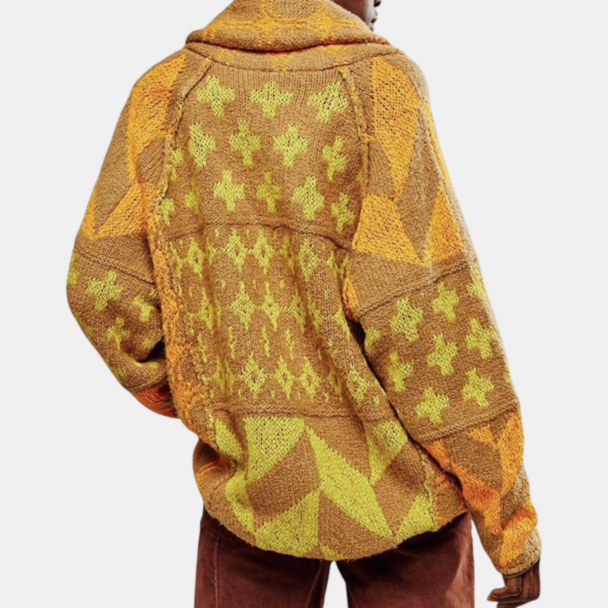 Women's Oversized Button Front Knit Cardigan Sweater