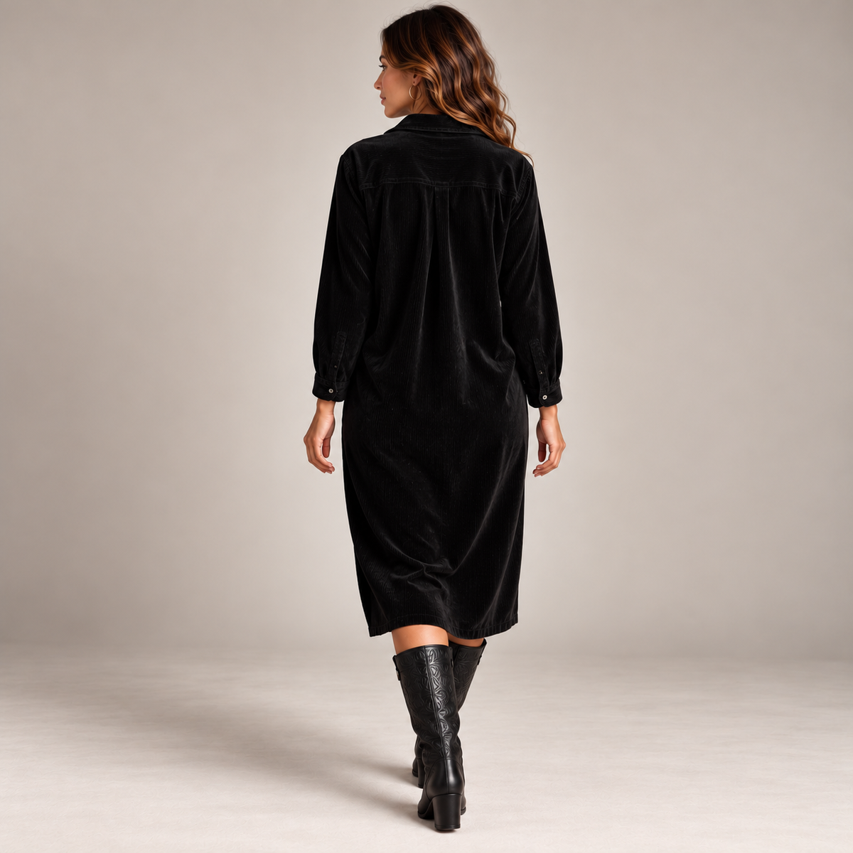 Harper | Corduroy Shirt Dress
