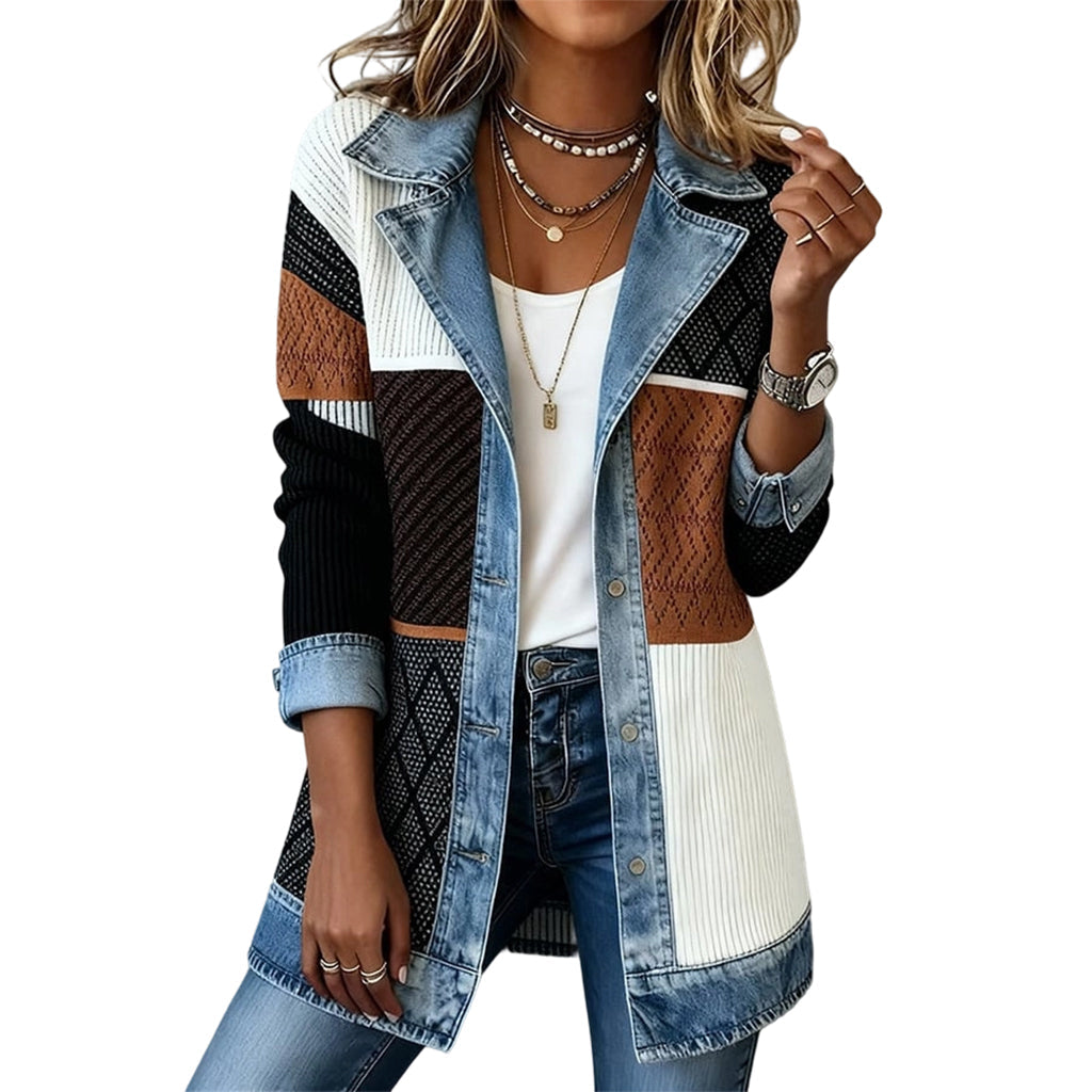 Noelle | Denim Knit Jacket
