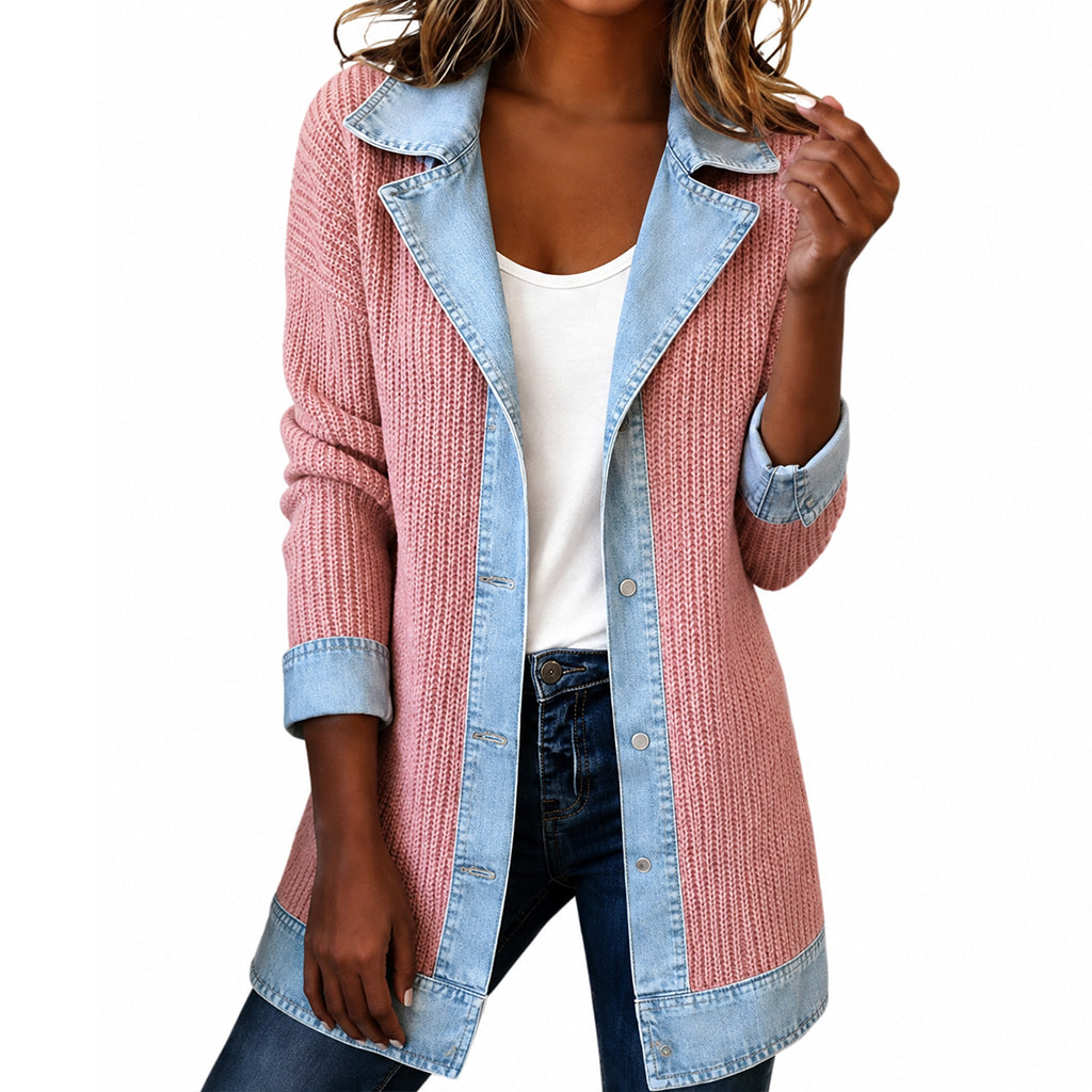 Noelle | Denim Knit Jacket